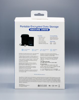 SecureDrive® KP - Hardware Encrypted USB 3.0 External Portable Drive