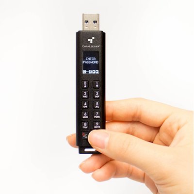 SENTRY K300 SECURE USB 3.1 KEYPAD FLASH DRIVE 256-BIT AES